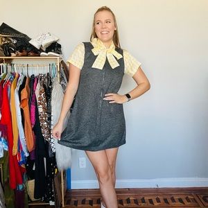 Plaid Jumper Dress